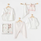 Andywawa Ac25550 Newborn Set Pınk Baloons 5'li Hastane Çıkışı Ekru - 1