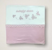 Uçan Kelebekler Nakışlı 10lu Zıbın Takımı Hastane Çıkışı Pembe - 5