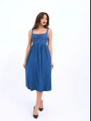 7143 KOT ELBİSE-MAVİ - 1