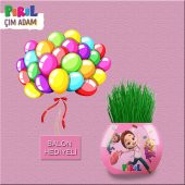 Pırıl Karakterli Çim Adam 5 Adet Balon Hediyelik Balon - 2