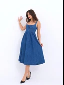 7143 KOT ELBİSE-MAVİ - 3