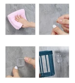 Yapışkanlı Çok Fonksiyonlu Banyo Organizeri BEYAZ - 2