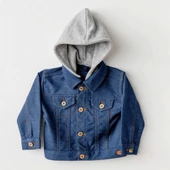 Andywawa Ac25936 Jacket Casual Bebek Ceket İndigo - 1