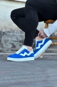 160 Mavi Erkek Casual Ayakkabı - 4