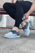 016 Gri Triko Erkek Casual Ayakkabı - 2