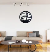 Motto Dekor Lazer Kesim Metal Kurt Görselli Duvar Dekoru 49x49 cm - 1