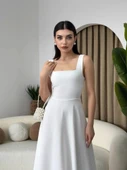 Neapolitan Askılı Elbise - 3