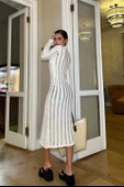 Marcella Kroşe Midi Elbise 2663-23 - 4