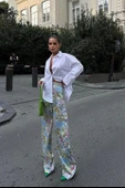 Mirian Sırt Dekolteli Gömlek 3228-08 - 1