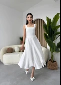 Neapolitan Askılı Elbise - 4
