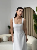 Neapolitan Askılı Elbise - 1