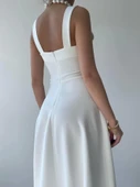 Neapolitan Askılı Elbise - 5