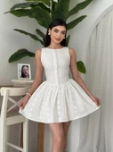 Yema Düğme Detaylı Elbise - 1