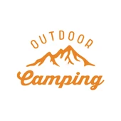 Outdoor Camping Sticker 17x17 Cm Turuncu - 1