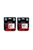 HP (653) Siyah ve Renkli Mürekkep Kartuş 3YM74AE ve 3YM75AE - 1