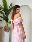 Elmi Çiçek Detaylı Elbise - 8