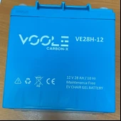 12 VOLT 28 AMPER JEL ENGELLİ SANDALYE AKÜSÜ VOOLE-167*125*175 mm-8,5 kg-DİKEY - 1