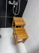 Kayın ahşap  banyo tabure 49 cm - 1