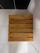 Kayın ahşap  banyo tabure 49 cm - 3