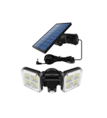 Plentiful Solar Lamba Güneş Enerjili Çift Başlı Sensörlü Su Geçirmez Garaj Bahçe Sokak - 1