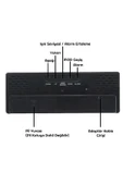 Aynalı Alarm Saat Takvimli Termometre Led Dijital Modern Masa Saati - 6