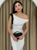 Jovani Omuz Detaylı Elbise - 3