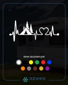 Ritim Kamp Karavan Sticker 17x17 Cm Beyaz thumbnail 1