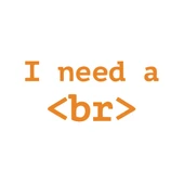 İ need BR Sticker 17x17 Cm Turuncu - 1
