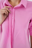 Kısa Kol Gömlek 20312 - Pembe - 4