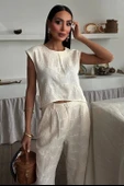 Shalina Süzüne Nakışlı Crop Takım 9796-08 - 3