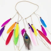 Sarı Tüy El İşi Tüyleri, Okul Öncesi Etkinlik Tüy 10 Lu - 1 Paket - 4