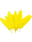 Sarı Tüy El İşi Tüyleri, Okul Öncesi Etkinlik Tüy 10 Lu - 1 Paket - 3