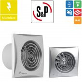 Soler & Palau Silent 100 CRZ Silver Renk Kanal 100mm m³/h 95 dB 26.5 Sessiz Tasarruflu Ortam Havalandırma Fanı AGMair agm sp tasarruf - 1