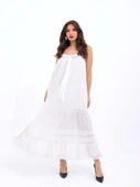 6847 ELBİSE-BEYAZ - 1