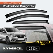 Perflex Polikarbon Kırılmaz Rüzgarlık V2 Düz Renault Symbol 2013+ - 1
