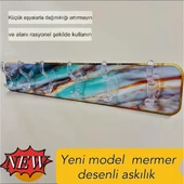 Mermer Desenli Yapışkanlı Askılık - 1