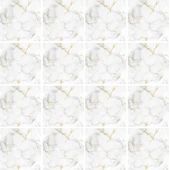 DecoHandy  Pvc Yer Karosu 30x30cm 4'lü Paket - Mermer Desenli Beyaz  0,36m2 - 2