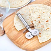 Çift Başlıklı Pizza Hamur Bıçağı - 5
