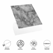 DecoHandy  Pvc Duvar Karosu 30x30cm 4'lü Paket - Mermer Desenli Siyah 0,36m2 - 2