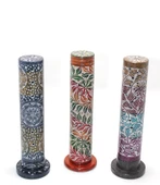Obsidian Taşı İşlemeli Kule Tütsülük Model 4 - 1