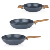 Seramik Tava Sahan Wok Seti Tava 28 CM Sahan 20 CM Wok 28 CM Sc ha fer - 1