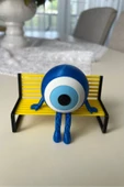 Nazar Boncuğu Dekoratif Figür- Bacaklı Nazarlık Masaüstü Süsü (9x8 cm) - BANK DAHİL DEĞİLDİR - 3