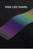 Rp1259 Led Matrix Panel 16x96cm Telefon Kontrollü Kayar Led Animasyon Aydınlatma - 5
