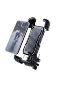 360° Derece Ayarlanabilen Gidon Bağlantılı Bisiklet Motosiklet İçin Abs 4-7.8″ İnç Telefon Tutucu - 2
