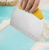 Paslanmaz Çelik Hamur Kesme ve Şekillendirme Spatulası - 1
