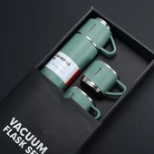 Paslanmaz Çelik Bardaklı Termos Seti 500 ML - 1