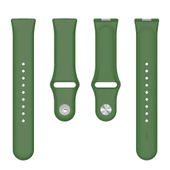 Huawei Watch Fit 4 Fit 4 Pro İle Uyumlu PureLux Tam Uyumlu Yumuşak Soft Silikon Kordon  Haki thumbnail 4