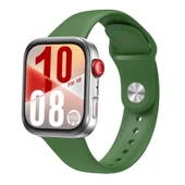 Huawei Watch Fit 4 Fit 4 Pro İle Uyumlu PureLux Tam Uyumlu Yumuşak Soft Silikon Kordon  Haki thumbnail 1