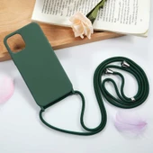 İPhone 11 ile Uyumlu Ropi İpli Silikon İçi Kadife Korumalı Kılıf - 3