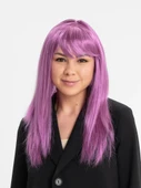 Rose Pembe Düz Kesim Peruk - 3